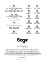 Preview for 112 page of Sage SCG820 User Manual