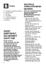 Preview for 12 page of Sage SPB550BAL2EEU1 User Manual