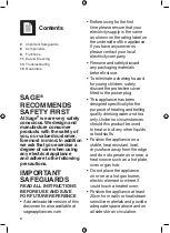 Preview for 2 page of Sage Tea Maker Quick Start Manual