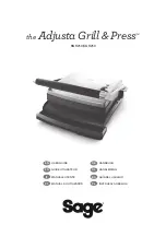 Sage the Adjusta Grill & Press SGR250BSS4EEU1 User Manual preview