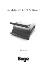 Предварительный просмотр 9 страницы Sage the Adjusta Grill & Press SGR250BSS4EEU1 User Manual