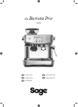 Предварительный просмотр 1 страницы Sage the Barista Pro SES878 Quick Manual