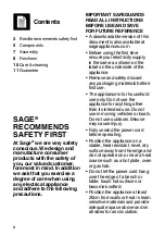 Preview for 2 page of Sage the BBQ Press & Grill SGR700 Quick Manual