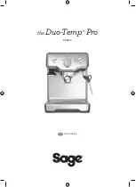 Предварительный просмотр 1 страницы Sage the Duo-Temp Pro BES810BSSUK Quick Manual