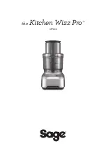 Sage the Kitchen Wizz Pr SFP800 Instructions Manual preview