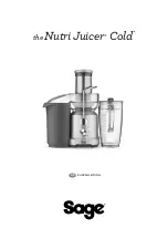 Preview for 13 page of Sage the Nutri Juicer Cold Quick Manual