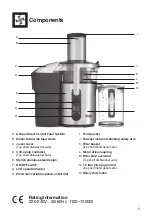 Предварительный просмотр 5 страницы Sage the Nutri Juicer Plus SJE520 Instructions Manual