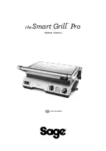 Sage The Smart Grill Pro BGR840 User Manual preview