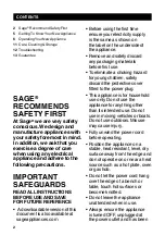 Preview for 2 page of Sage the Smart Grinder Pro BCG820BSS Quick Manual