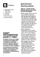 Preview for 2 page of Sage the3X Bluicer BJB615 Quick Manual