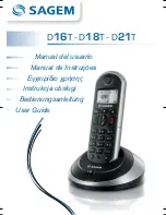 Sagem D16T User Manual preview