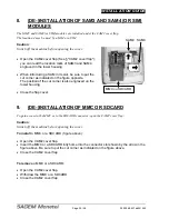 Preview for 30 page of Sagem EFT930 Installation Manual