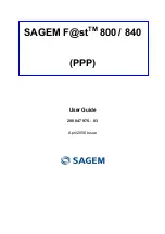 Sagem Fast 800 User Manual preview