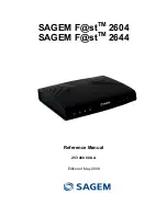 Sagem F@st 2644 Reference Manual предпросмотр