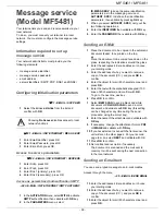 Preview for 44 page of Sagem MF 5481 Instruction Booklet