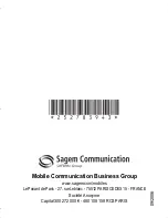 Preview for 96 page of Sagem MY100X User Manual