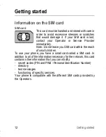 Preview for 12 page of Sagem MY101X User Manual