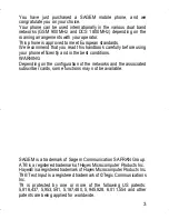 Preview for 3 page of Sagem MY200C User Manual