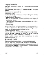 Preview for 39 page of Sagem MY200C User Manual