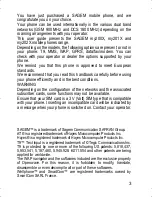 Preview for 3 page of Sagem MY200X User Manual