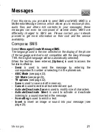 Preview for 21 page of Sagem MY202C User Manual