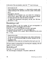 Preview for 18 page of Sagem MY213X User Manual