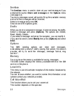 Preview for 22 page of Sagem MY215X User Manual