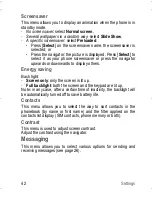 Preview for 42 page of Sagem MY300C User Manual