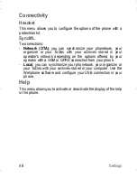 Preview for 48 page of Sagem MY300C User Manual