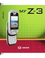 Sagem MYZ3 User Manual preview