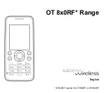 Sagem OT860RF User Manual preview