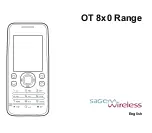 Preview for 1 page of Sagem OT8X0 Series Manual