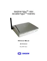 Sagem SAGEMFAST 1500WG Reference Manual предпросмотр