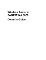 Preview for 1 page of Sagem WA 3050 Owner'S Manual