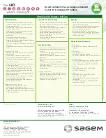 Preview for 2 page of Sagem XMediusFAX Technical Specification