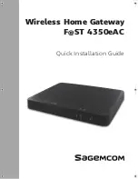 SAGEMCOM F@ST 4350eAC Quick Installation Manual preview