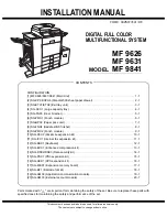 Preview for 1 page of SAGEMCOM MF 9841 Installation Manual