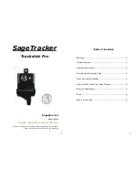 Sageplan Trackstick Pro User Manual preview