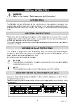 Предварительный просмотр 15 страницы Sagi 101L Series Use And Installation  Manual