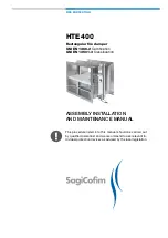 SagiCofim HTE 400 Assembly, Installation And Maintenance Manual preview