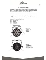 Предварительный просмотр 15 страницы Sagitter Halfpar 24x3W RGB/FCSG HALFPAR24 User Manual