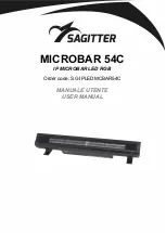 Sagitter MICROBAR 54C User Manual предпросмотр