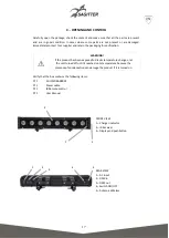 Предварительный просмотр 17 страницы Sagitter SG IPLEDBAR8BAT User Manual