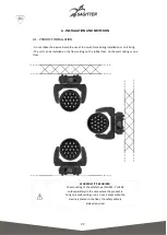 Предварительный просмотр 22 страницы Sagitter SG QUARTZ300 User Manual