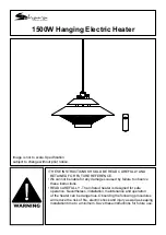 Sahara 1500W Hanging Electric Heater Quick Start Manual preview