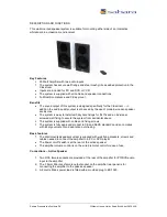 Preview for 2 page of Sahara ACTIVE WALL SPEAKERS User Manual