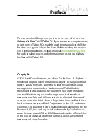 Preview for 2 page of Sahara NetSlate a510 User Manual