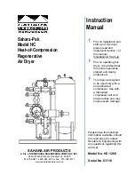 Sahara Sahara-Pak HC-1260 Instruction Manual предпросмотр