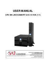 SAI Canarias EA900RT G4 Series User Manual preview