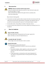 Предварительный просмотр 21 страницы SAIER Concept PDG 2906 Operating Instructions Manual